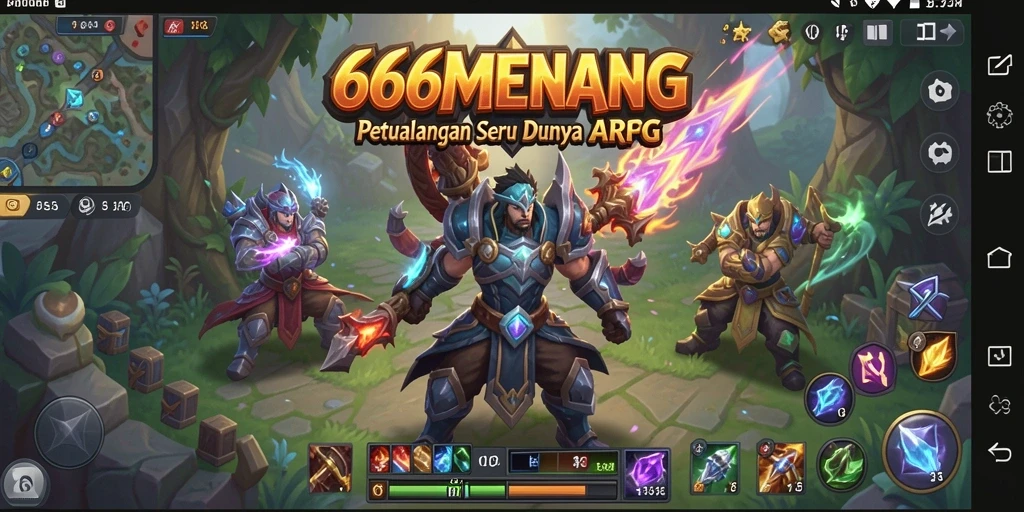 Gameplay seru dalam dunia fantasi ARPG penuh petualangan.