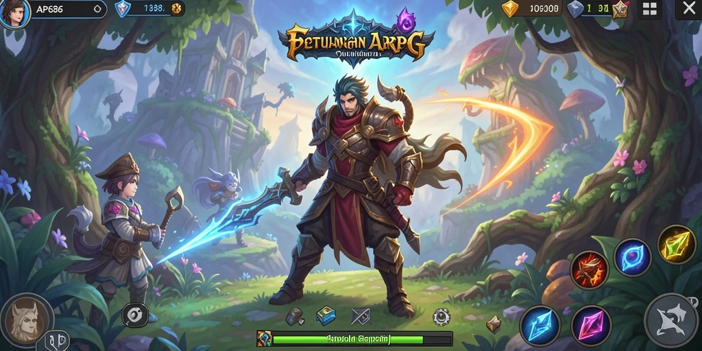Gameplay ARPG yang mendebarkan di AP686 dengan pertarungan seru.