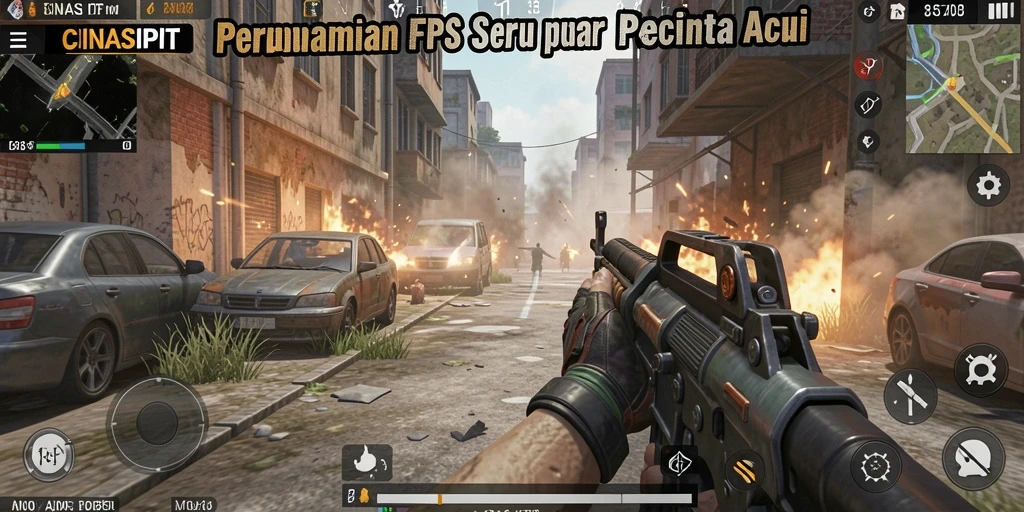 Tampilan menarik dari gameplay intens di CINASIPIT.