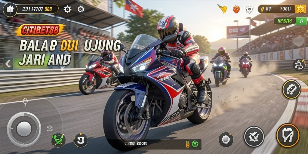 Gameplay seru CITIBET88 dengan berbagai trek balap menantang.
