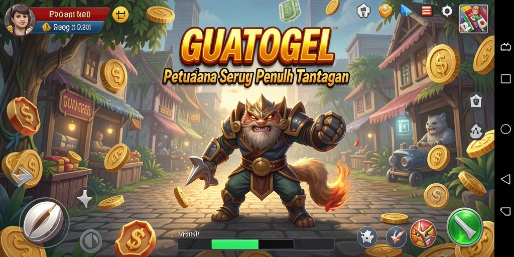 Tangkapan layar yang menampilkan gameplay GUATOGEL yang menegangkan.