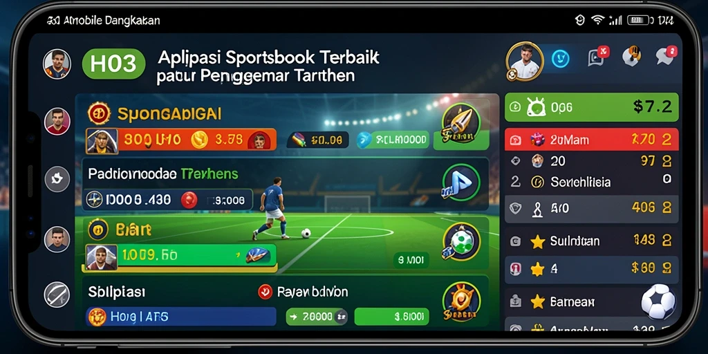 Screenshot utama H03 menunjukkan tampilan taruhan olahraga yang menarik.