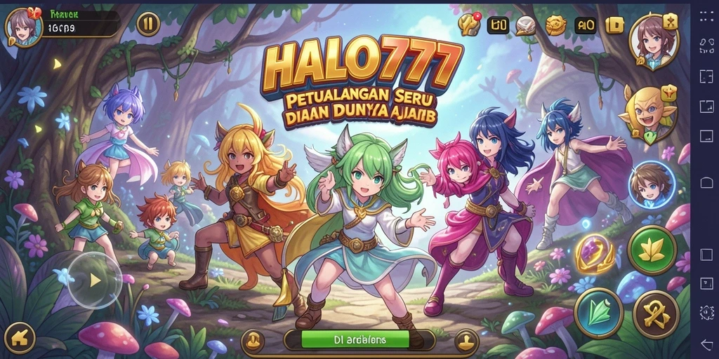 Screenshot gameplay <strong>HALO777</strong> menampilkan aksi karakter anime yang seru.