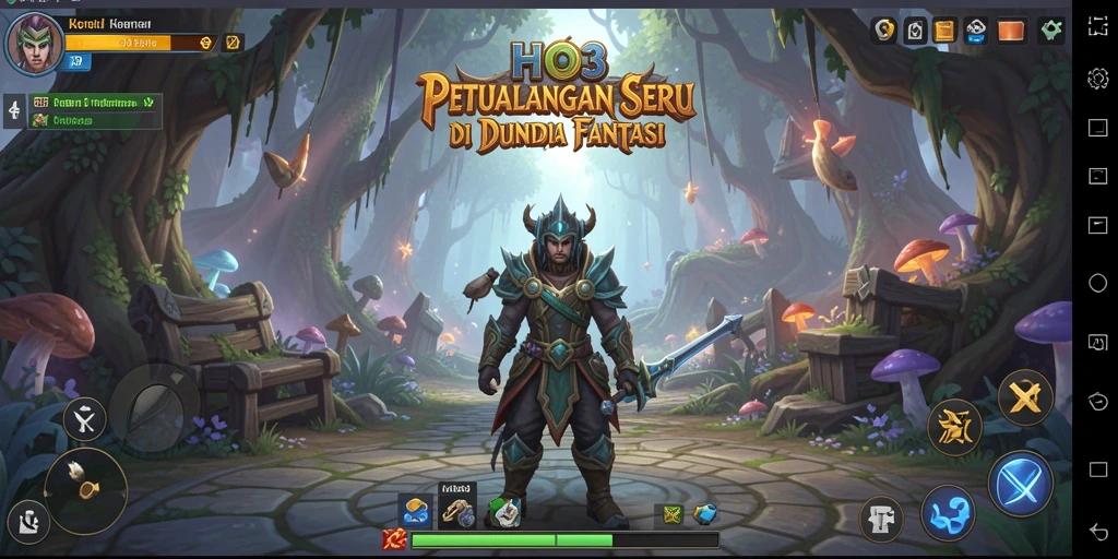 Screenshot gameplay HO3 menampilkan momen petualangan yang mendebarkan.