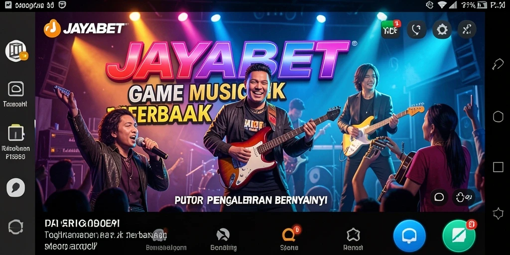 Screenshot utama JAYABET menunjukkan pengalaman seru bernyanyi karaoke.