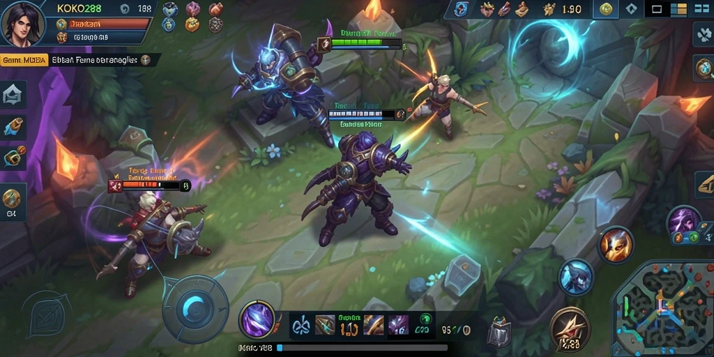 Tampilan gameplay KOKO288 yang mendebarkan dan penuh aksi.