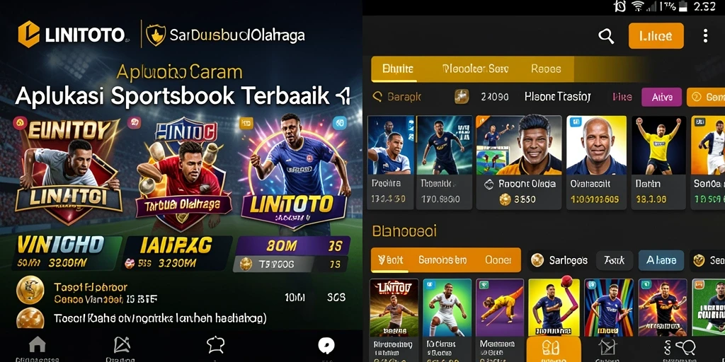 Tampilan gameplay menarik dari aplikasi Sportsbook LINITOTO