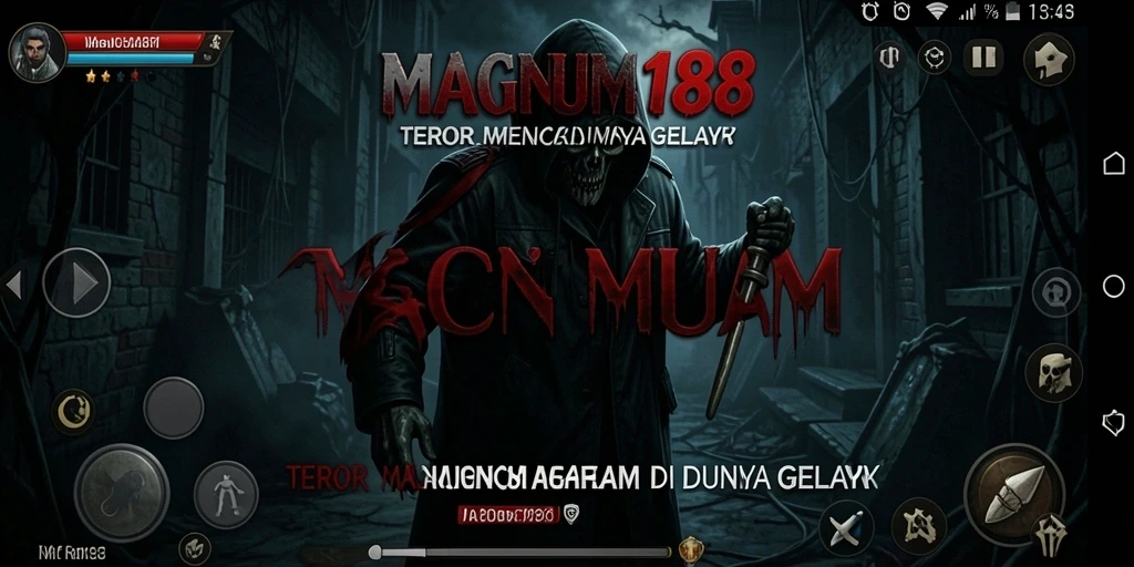 Screenshot gameplay MAGNUM188 menampilkan suasana mencekam dan penuh ketegangan.