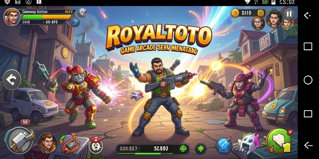 Tampilan gameplay seru ROYALTOTO dengan grafik memukau.