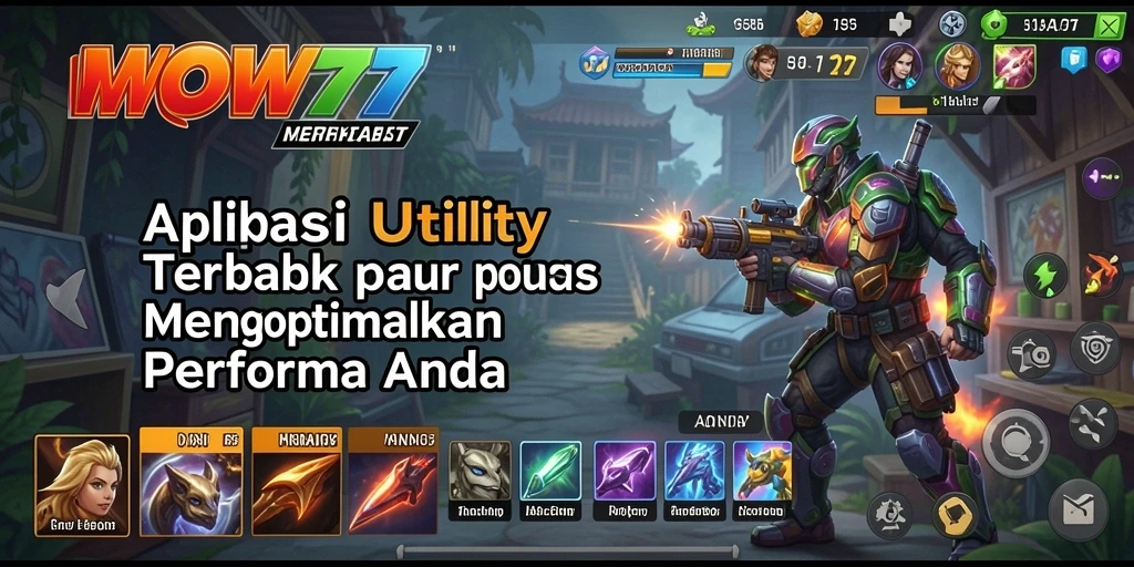 Tampilan antarmuka WOW77 yang sederhana dan intuitif.
