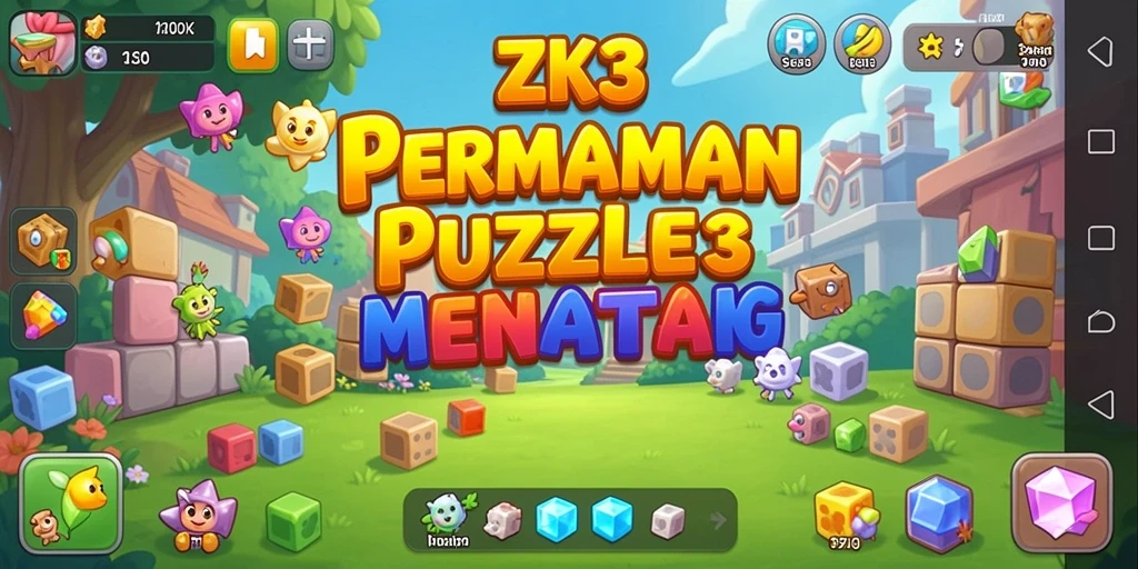 Tampilan gameplay ZK3 yang menantang dan menghibur.