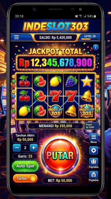 Screenshot aplikasi indeslot303 menunjukkan antarmuka yang bersih dan mudah digunakan.